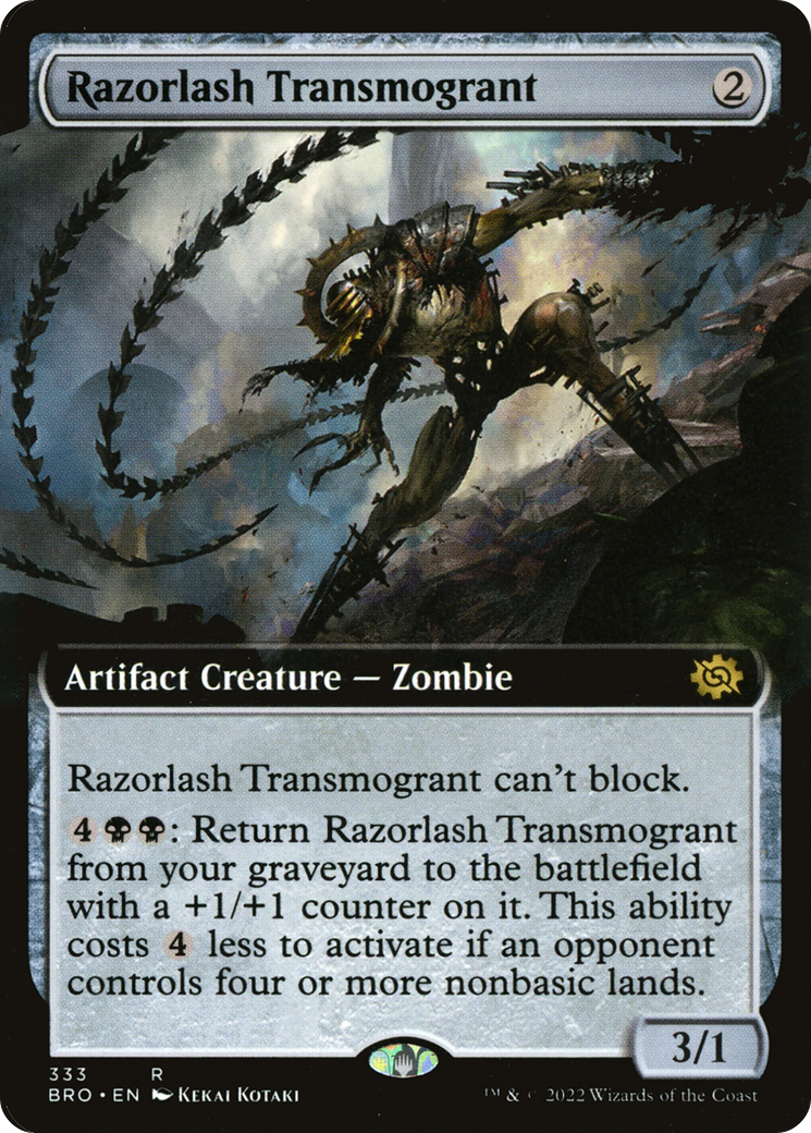 Razorlash Transmogrant (BRO-333) - The Brothers' War: (Extended Art) Foil