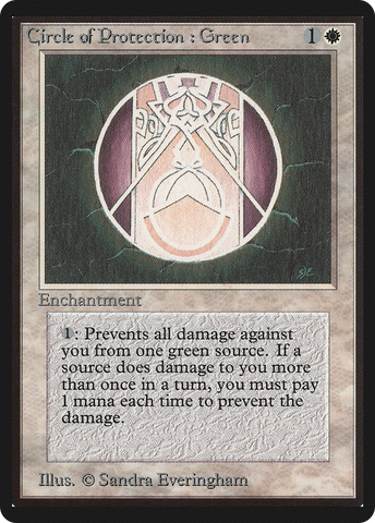 Circle of Protection: Green (LEB-012) - Limited Edition Beta