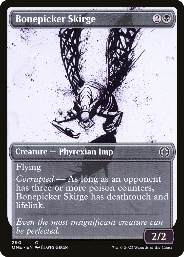 Bonepicker Skirge (ONE-290) - Phyrexia: All Will Be One: (Showcase) Foil