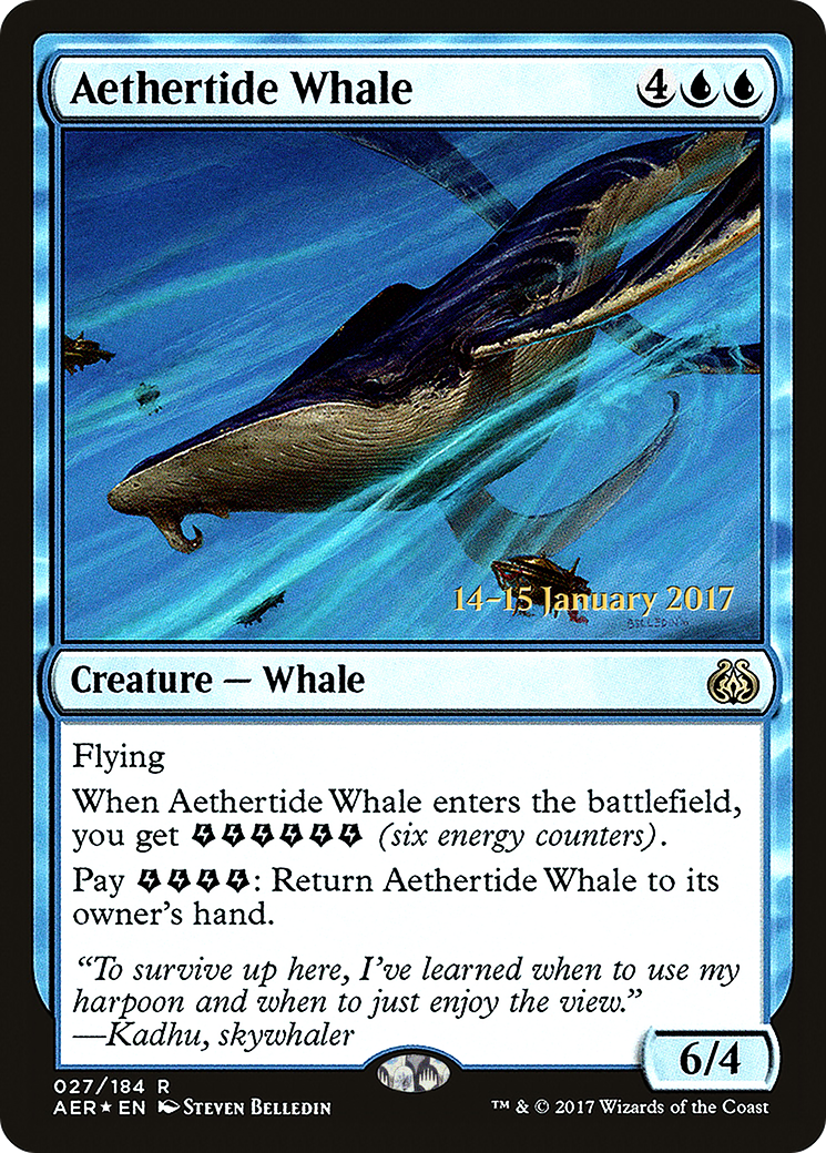 Aethertide Whale (PRE-027) - Aether Revolt Promos Foil