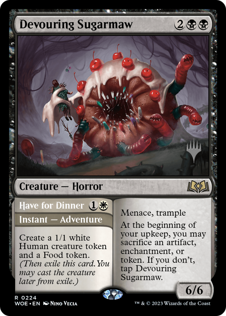 Devouring Sugarmaw // Have for Dinner (PPWOE-224P) - Wilds of Eldraine Promos Foil