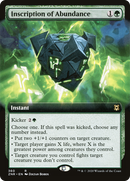 Inscription of Abundance (ZNR-360) - Zendikar Rising: (Extended Art) Foil