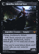 Henrika Domnathi // Henrika, Infernal Seer (PRE-119S) - Innistrad: Crimson Vow Promos: (Double Faced Transform) Foil