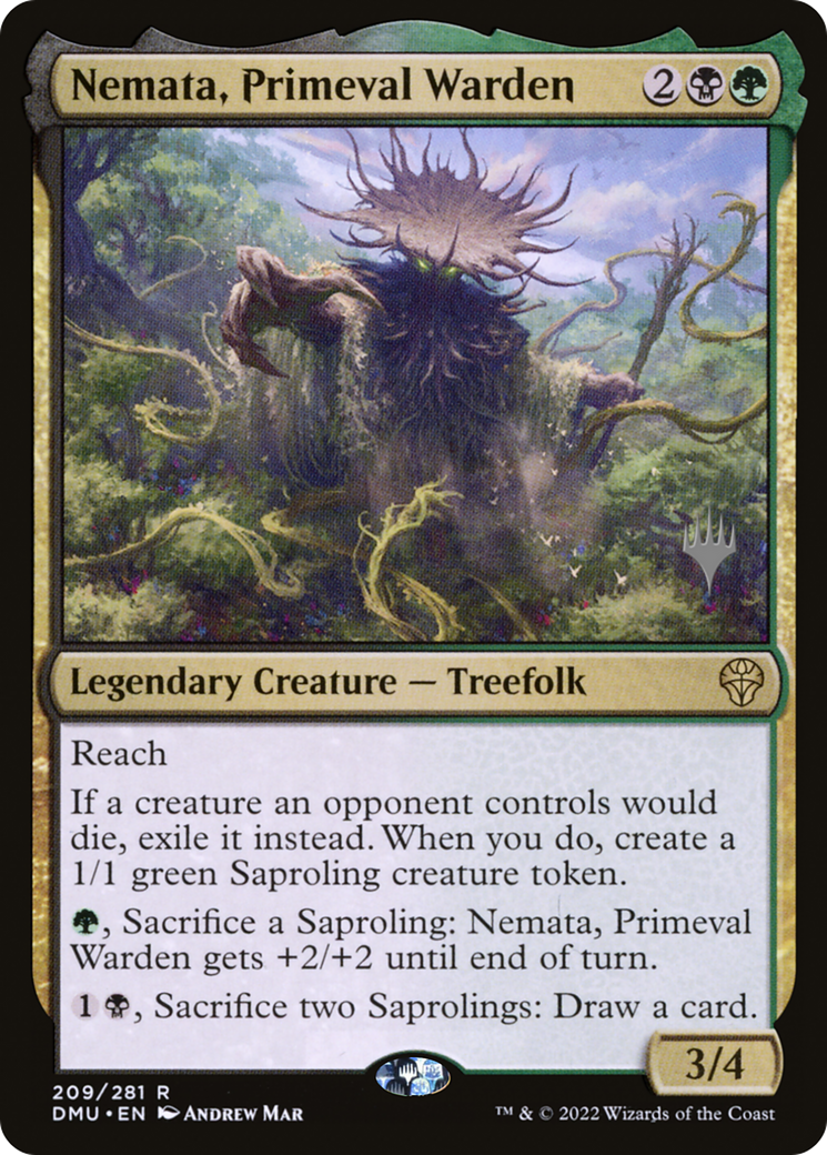 Nemata, Primeval Warden (PPDMU-209P) - Dominaria United Promos