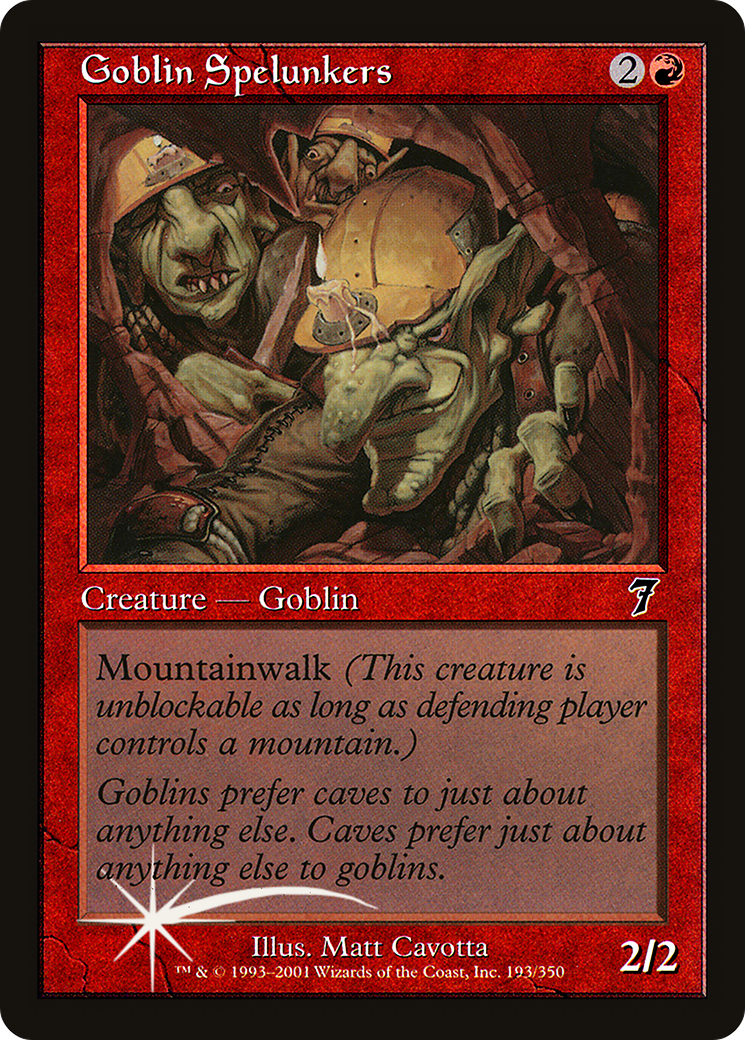 Goblin Spelunkers (7ED-193★) - Seventh Edition Foil