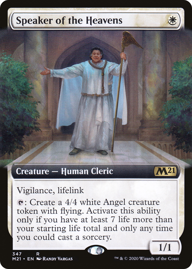 Speaker of the Heavens (M21-347) - Core Set 2021: (Extended Art) Foil