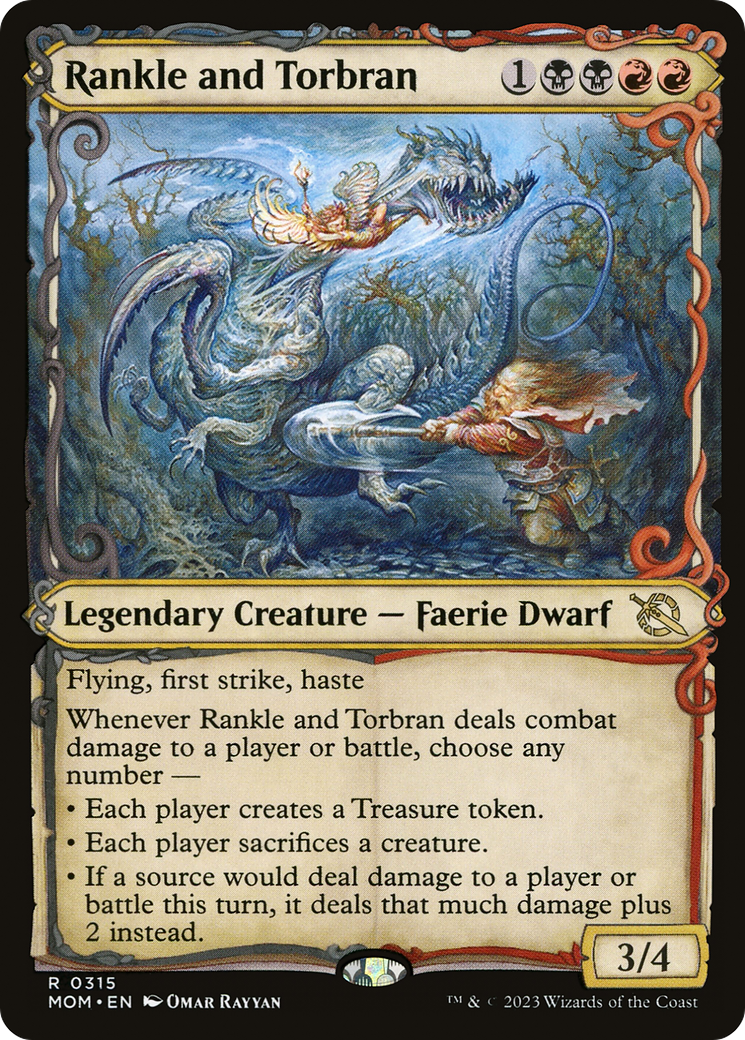 Rankle and Torbran (MOM-315) - March of the Machine: (Showcase) Foil