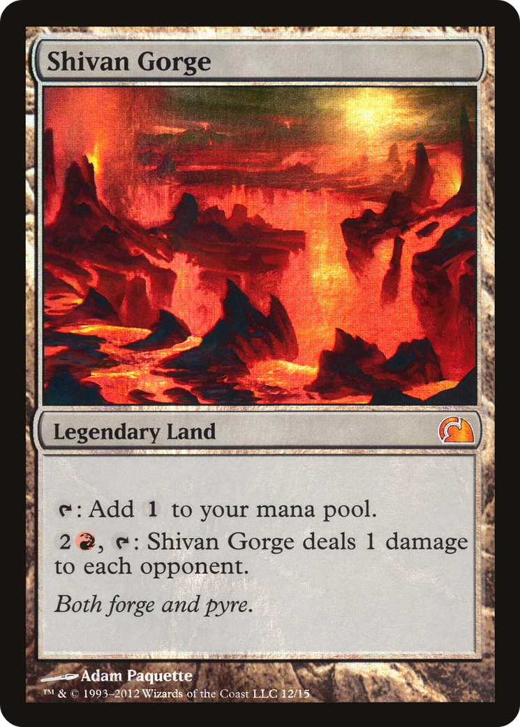 Shivan Gorge (V12-012) - From the Vault: Realms Foil