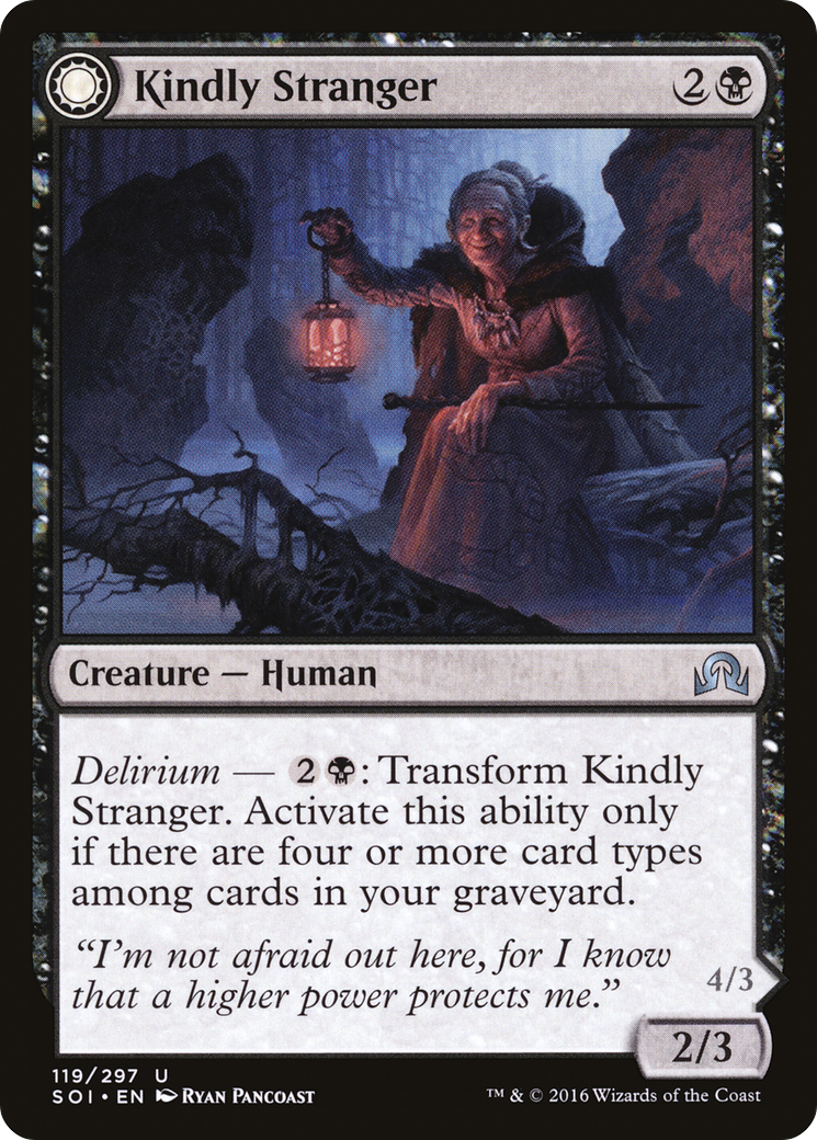 Kindly Stranger // Demon-Possessed Witch (SOI-119) - Shadows over Innistrad: (Double Faced Transform) Foil