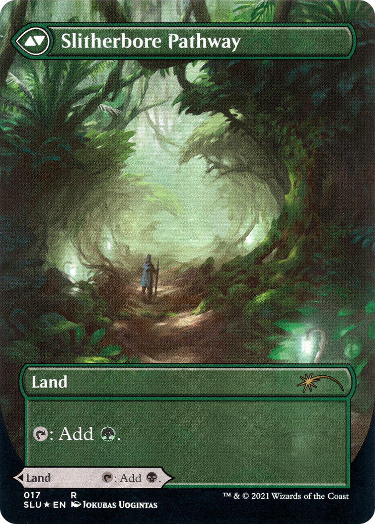 Darkbore Pathway // Slitherbore Pathway (SLU-017) - Secret Lair: Ultimate Edition: (Showcase) (Borderless) Foil