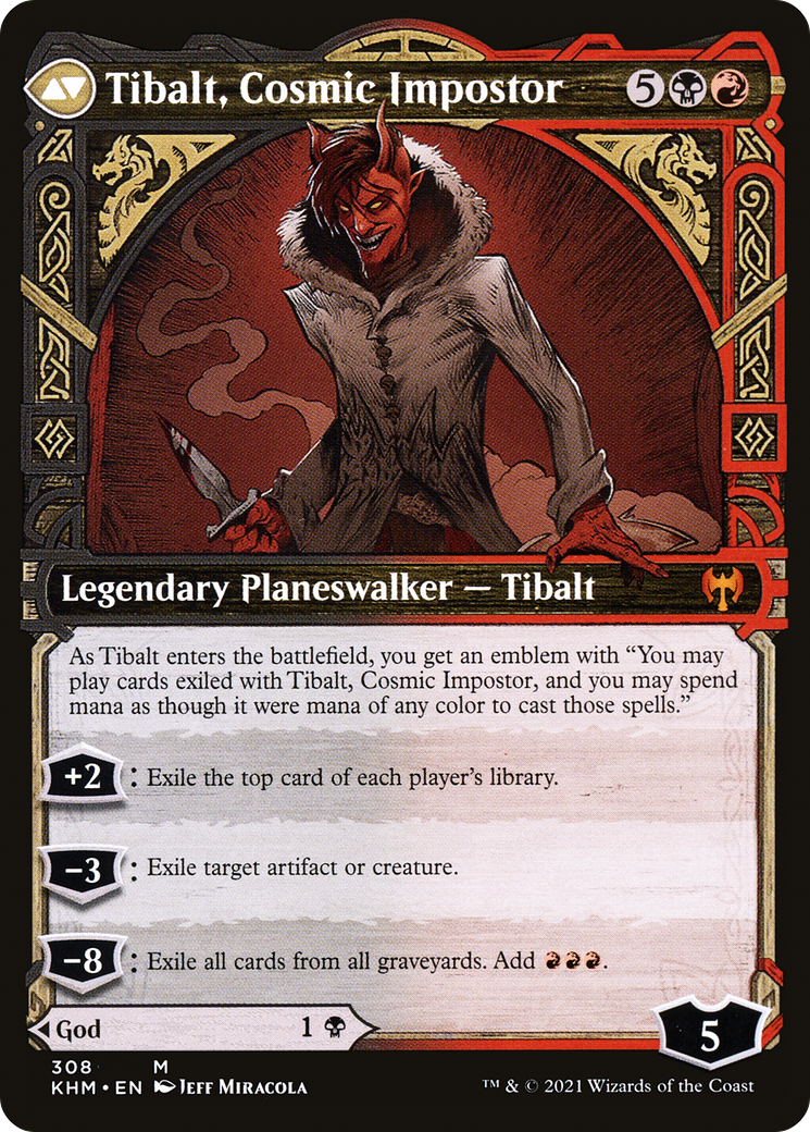 Valki, God of Lies // Tibalt, Cosmic Impostor (KHM-308) - Kaldheim: (Showcase)