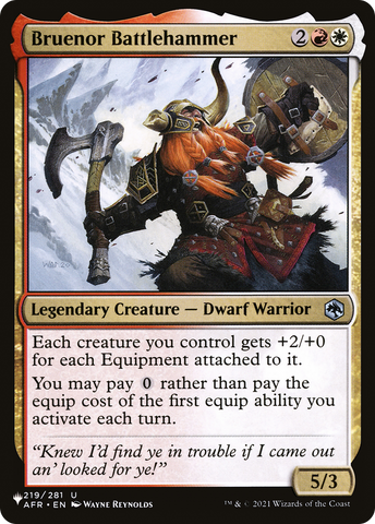 Bruenor Battlehammer (LIST-AFR-219) - The List