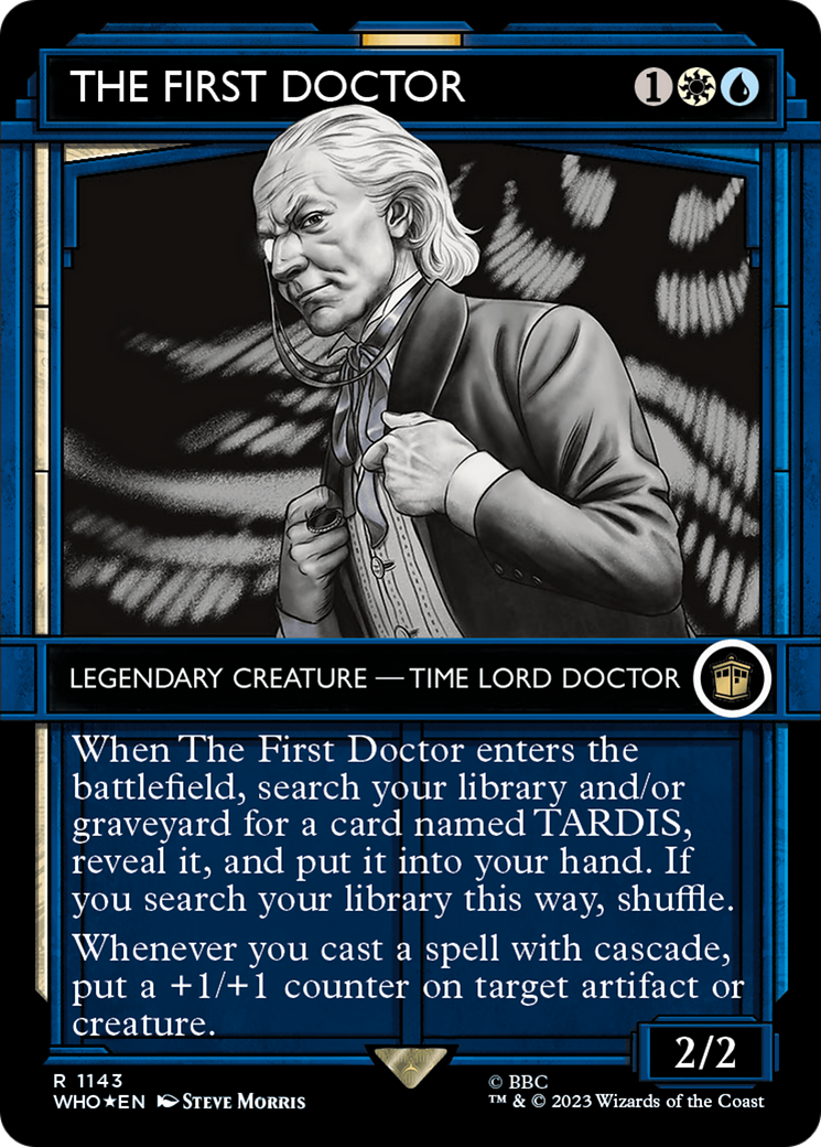 The First Doctor (WHO-1143) - Doctor Who: (Showcase) (Borderless) Foil
