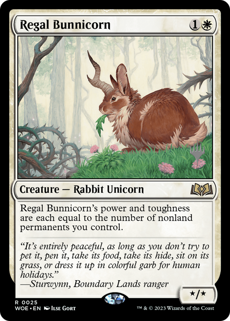 Regal Bunnicorn (PPWOE-025) - Wilds of Eldraine Promos