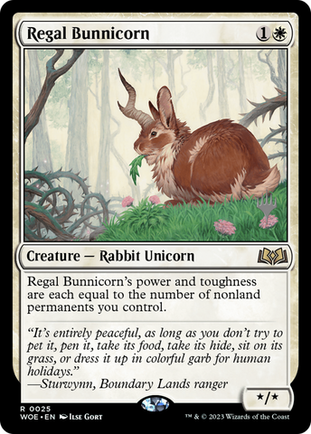 Regal Bunnicorn (PPWOE-025) - Wilds of Eldraine Promos