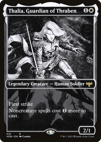 Thalia, Guardian of Thraben (VOW-318) - Innistrad: Crimson Vow: (Showcase) Foil