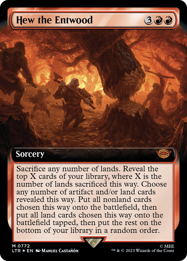 Hew the Entwood (LTR-772) - The Lord of the Rings: Tales of Middle-earth: (Extended Art) Foil