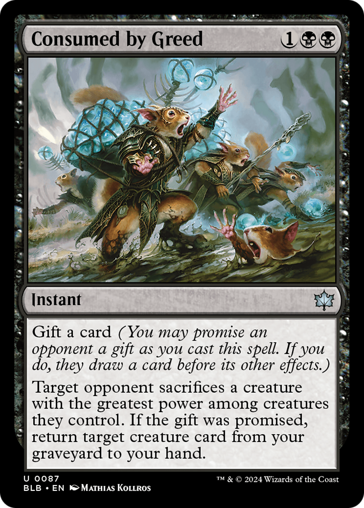 Consumed by Greed (BLB-087) - Bloomburrow Foil