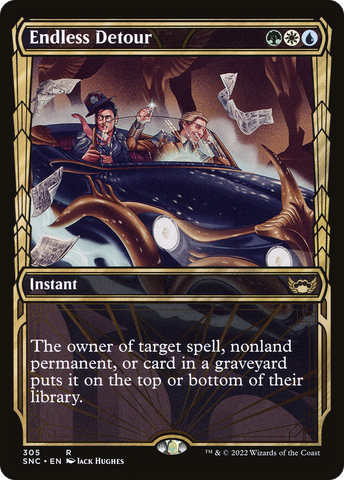 Endless Detour (SNC-305) - Streets of New Capenna: (Showcase) Foil