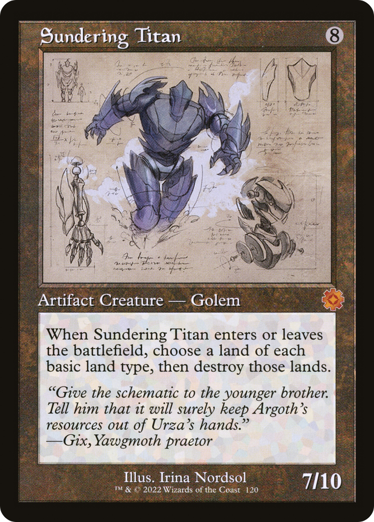 Sundering Titan (BRR-120) - The Brothers' War Retro Artifacts