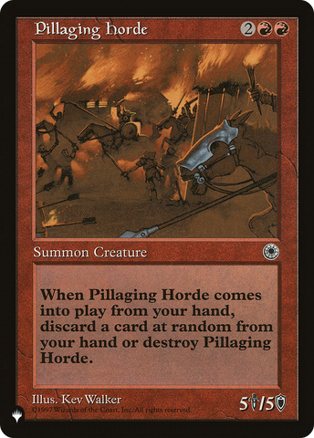 Pillaging Horde (LIST-POR-142) - The List