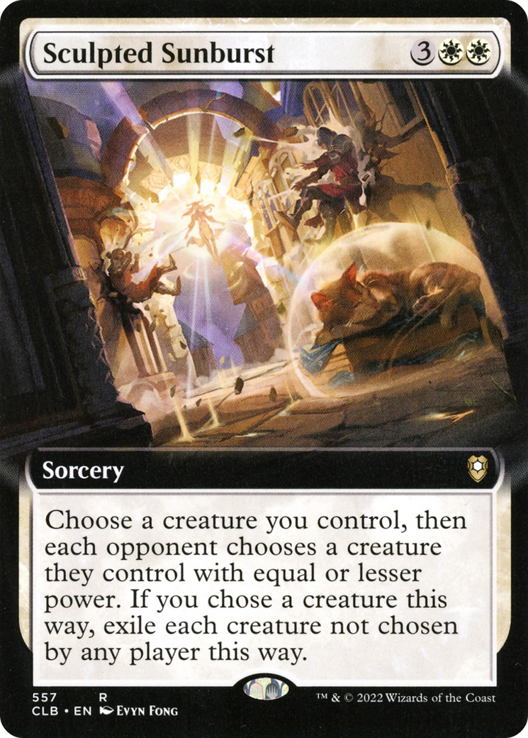Sculpted Sunburst (CLB-557) - Commander Legends: Battle for Baldur's Gate: (Extended Art)
