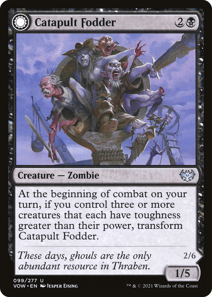 Catapult Fodder // Catapult Captain (VOW-099) - Innistrad: Crimson Vow: (Double Faced Transform) Foil