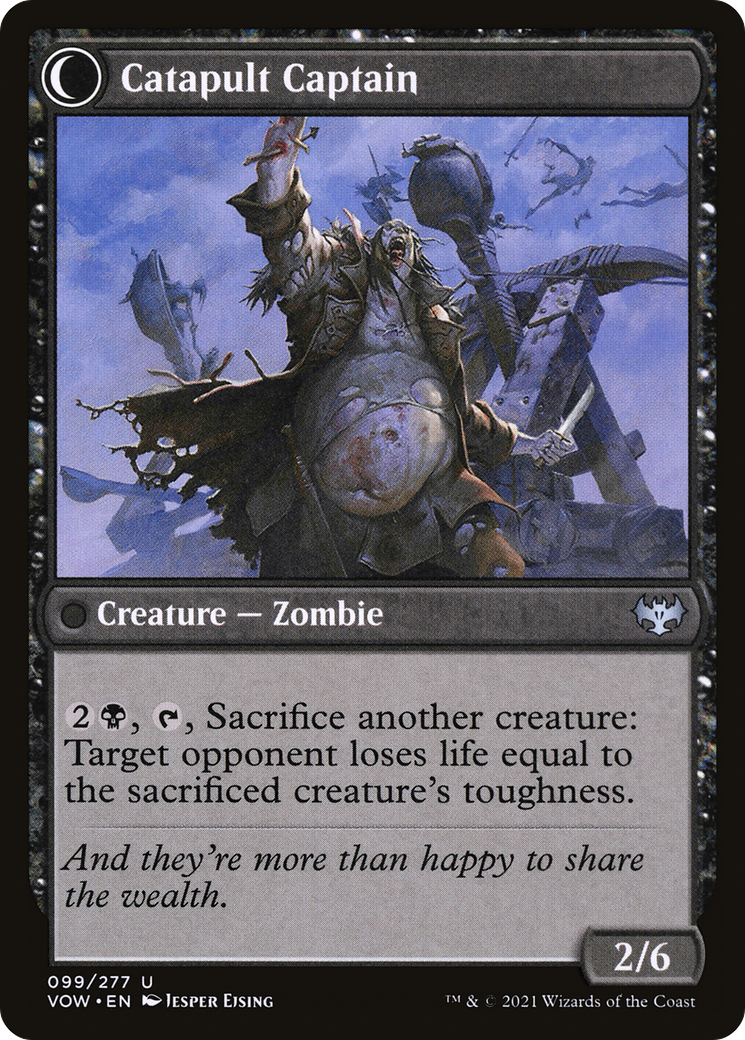 Catapult Fodder // Catapult Captain (VOW-099) - Innistrad: Crimson Vow: (Double Faced Transform) Foil