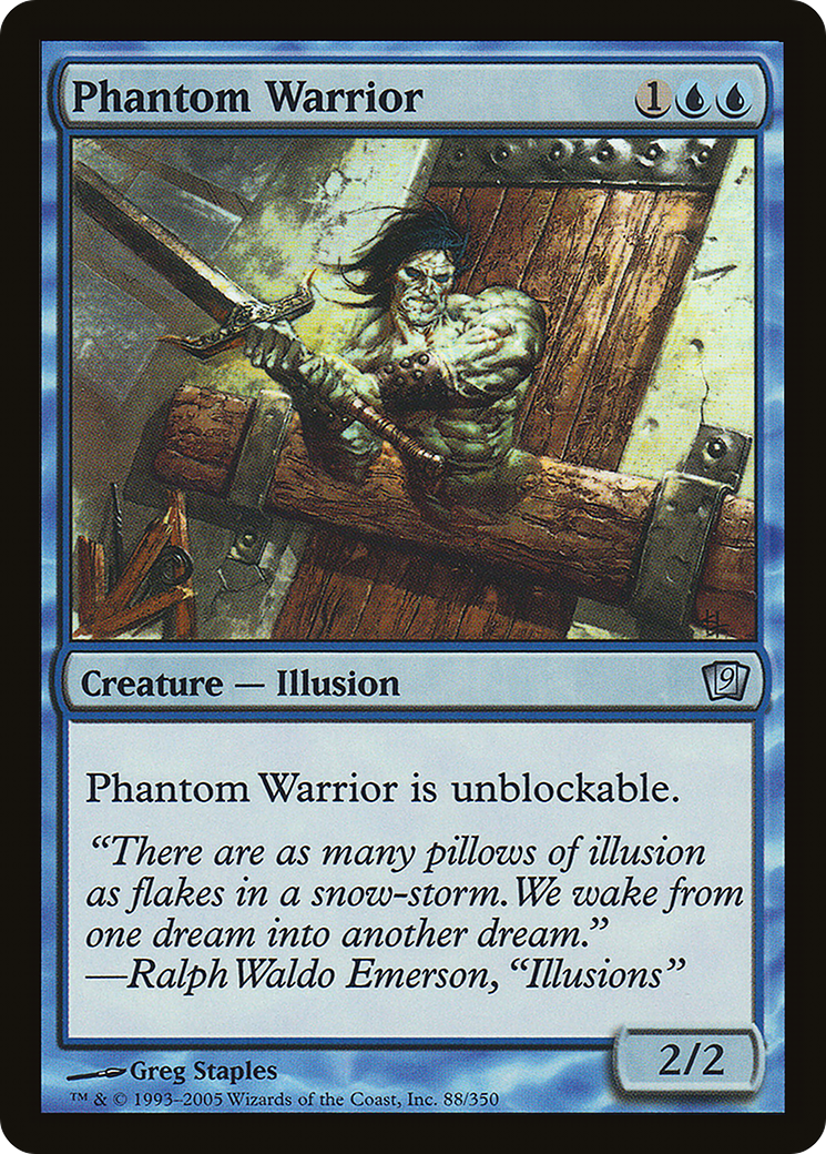 Phantom Warrior (9ED-88★) - Ninth Edition Foil