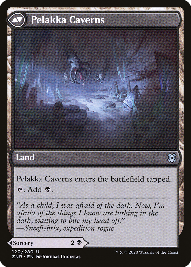 Pelakka Predation // Pelakka Caverns (ZNR-120) - Zendikar Rising Foil