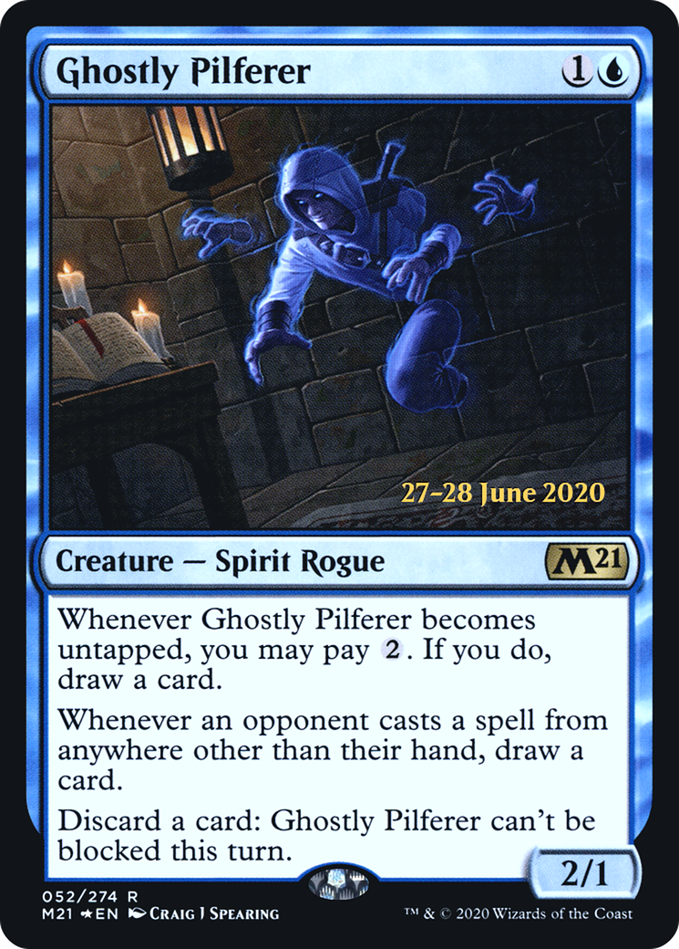 Ghostly Pilferer (PRE-52S) - Core Set 2021 Promos Foil
