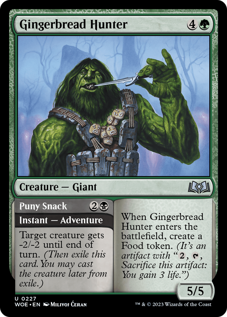 Gingerbread Hunter // Puny Snack (WOE-227) - Wilds of Eldraine