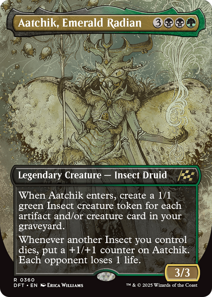 Aatchik, Emerald Radian (Borderless) (DFT-360) - Aetherdrift (Borderless)