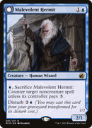 Malevolent Hermit // Benevolent Geist (MID-061) - Innistrad: Midnight Hunt: (Double Faced Transform) Foil