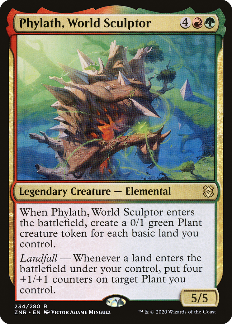 Phylath, World Sculptor (ZNR-234) - Zendikar Rising Foil