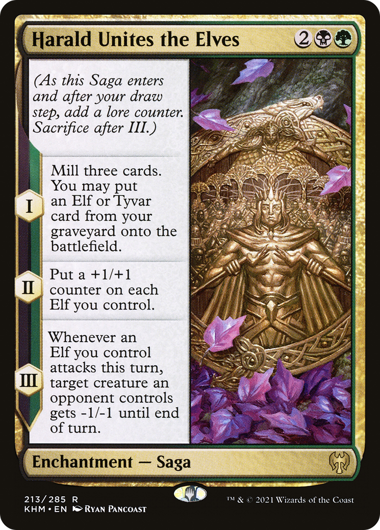 Harald Unites the Elves (KHM-213) - Kaldheim Foil