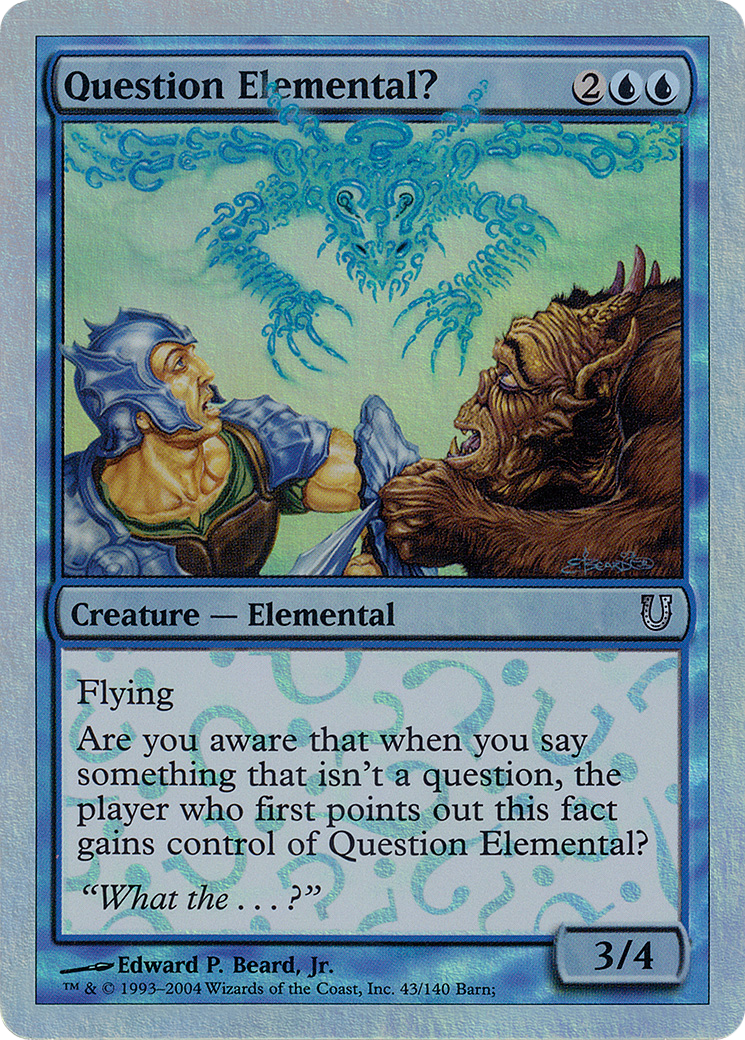 Question Elemental? (UNH-043) - Unhinged Foil