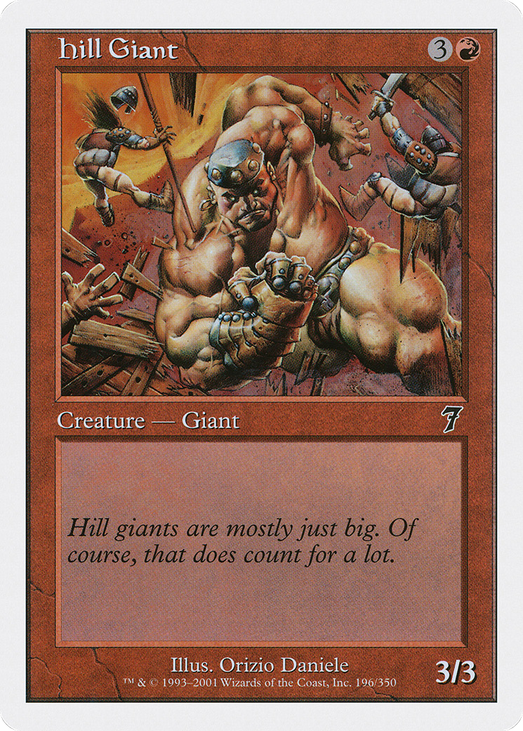 Hill Giant (7ED-196) - Seventh Edition