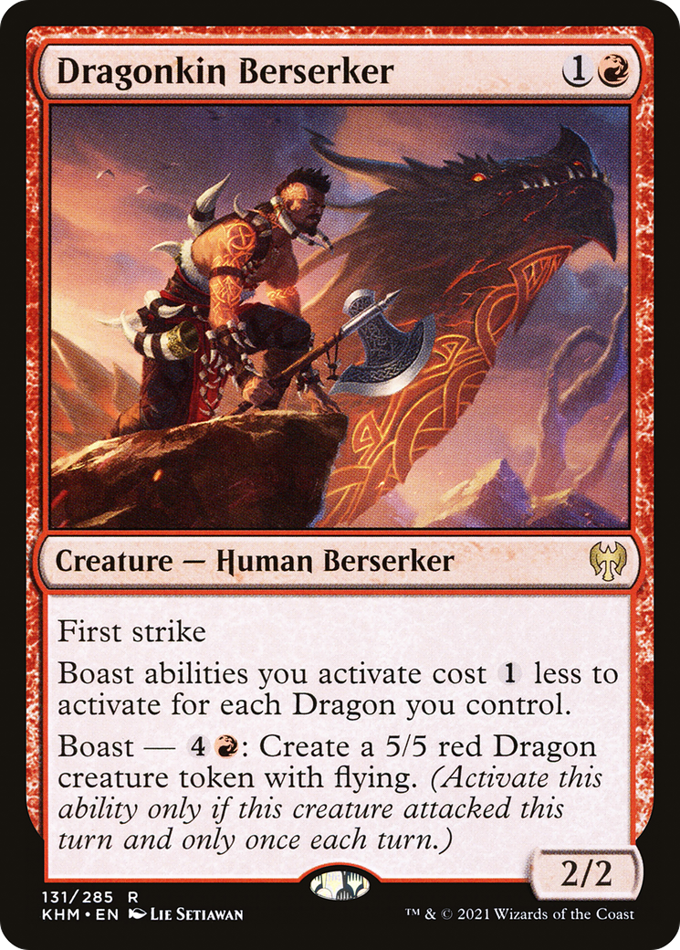 Dragonkin Berserker (KHM-131) - Kaldheim Foil