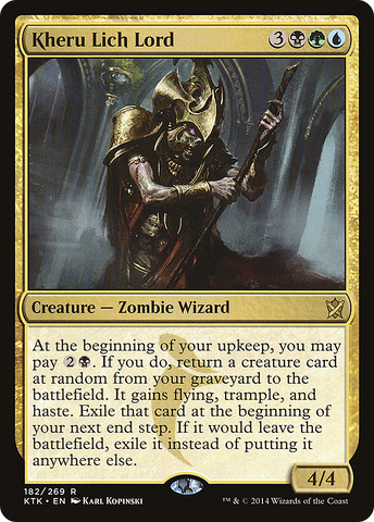 Kheru Lich Lord (KTK-182) - Khans of Tarkir Foil