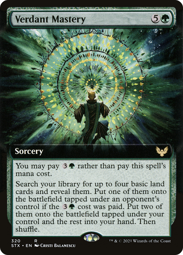 Verdant Mastery (STX-320) - Strixhaven: School of Mages: (Extended Art) Foil