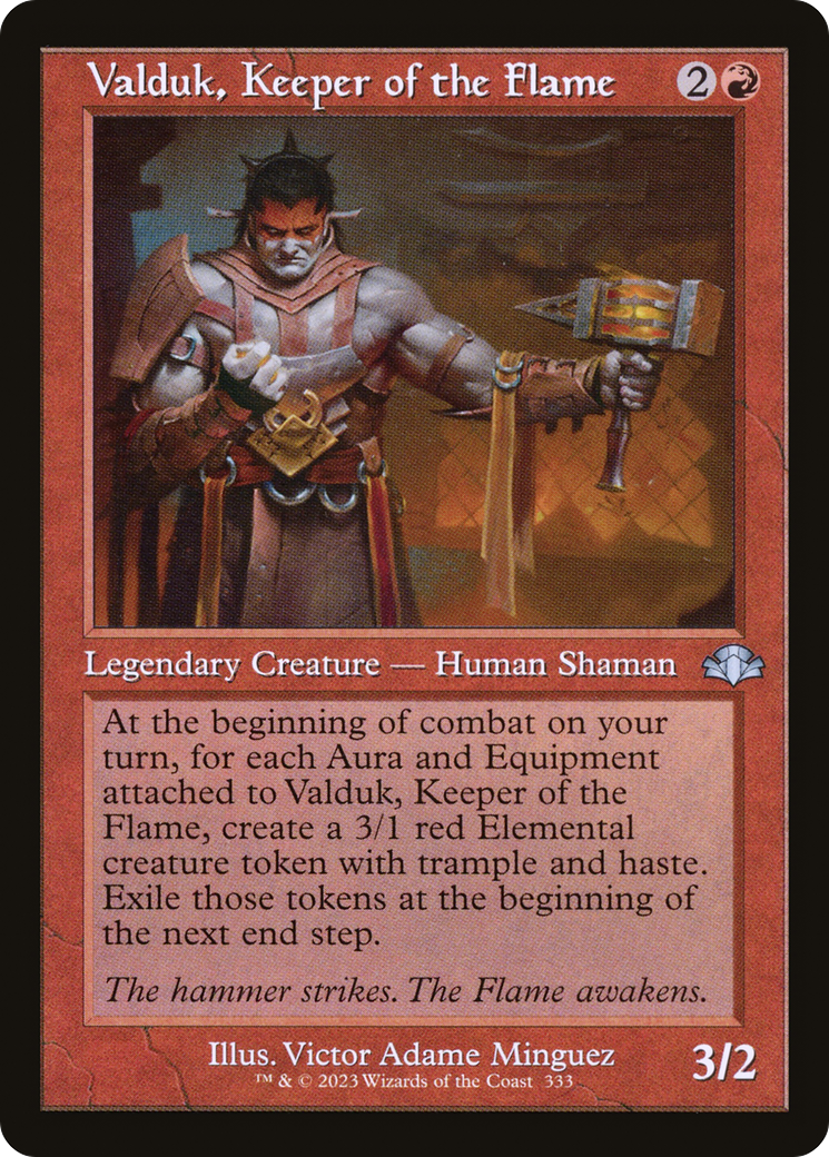 Valduk, Keeper of the Flame (DMR-333) - Dominaria Remastered Foil