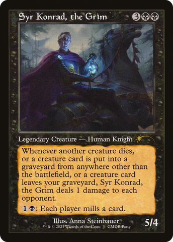 Syr Konrad, the Grim (WPN-005) - Wizards Play Network 2023 Foil