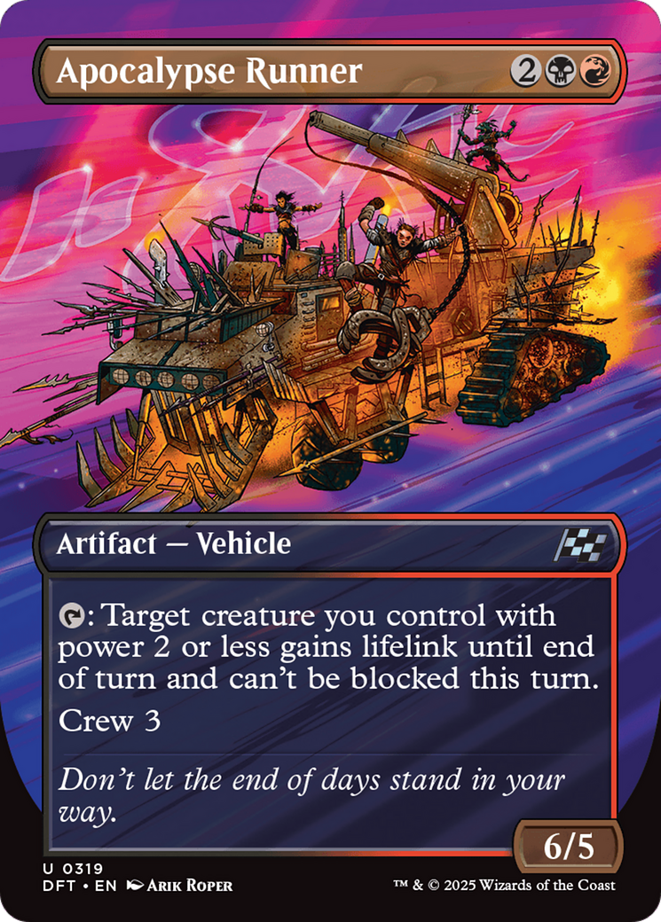 Apocalypse Runner (Borderless) (DFT-319) - Aetherdrift (Borderless) Foil