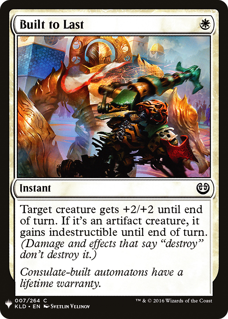 Built to Last (LIST-KLD-7) - The List