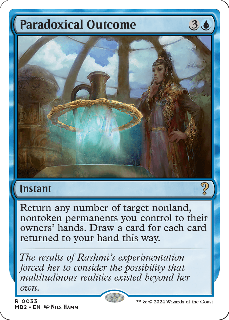 Paradoxical Outcome (White Border) (MB2-033) - Mystery Booster 2