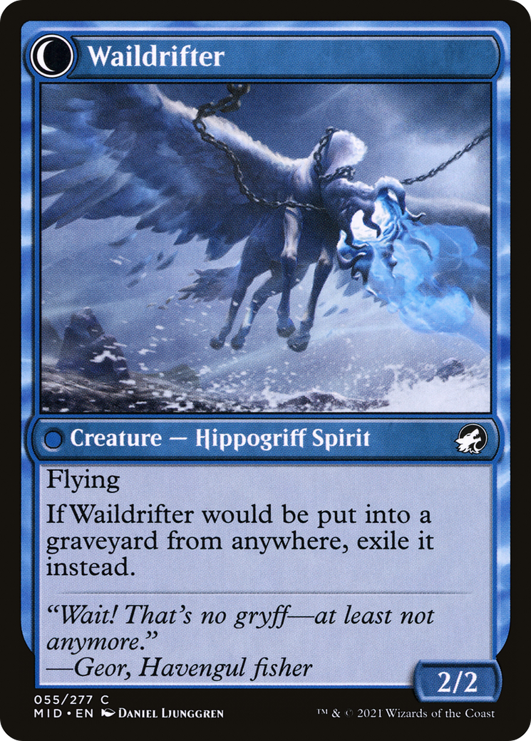 Galedrifter // Waildrifter (MID-055) - Innistrad: Midnight Hunt: (Double Faced Transform) Foil