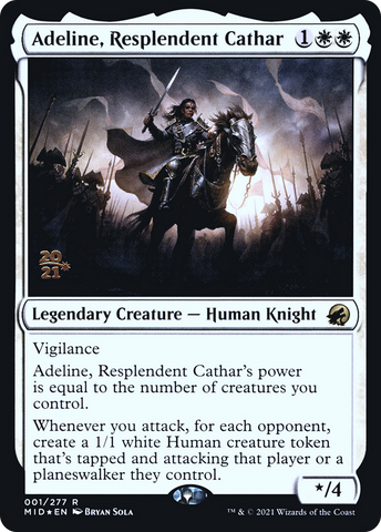 Adeline, Resplendent Cathar (PRE-01S) - Innistrad: Midnight Hunt Promos Foil