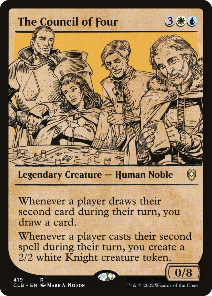 The Council of Four (CLB-419) - Commander Legends: Battle for Baldur's Gate: (Showcase) Foil