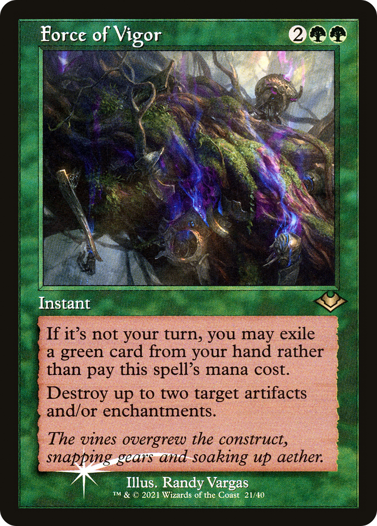 Force of Vigor (MH1-021) - Modern Horizons 1 Timeshifts Foil